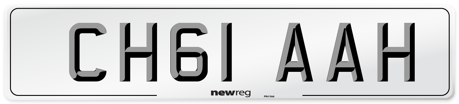 CH61 AAH Number Plate from New Reg